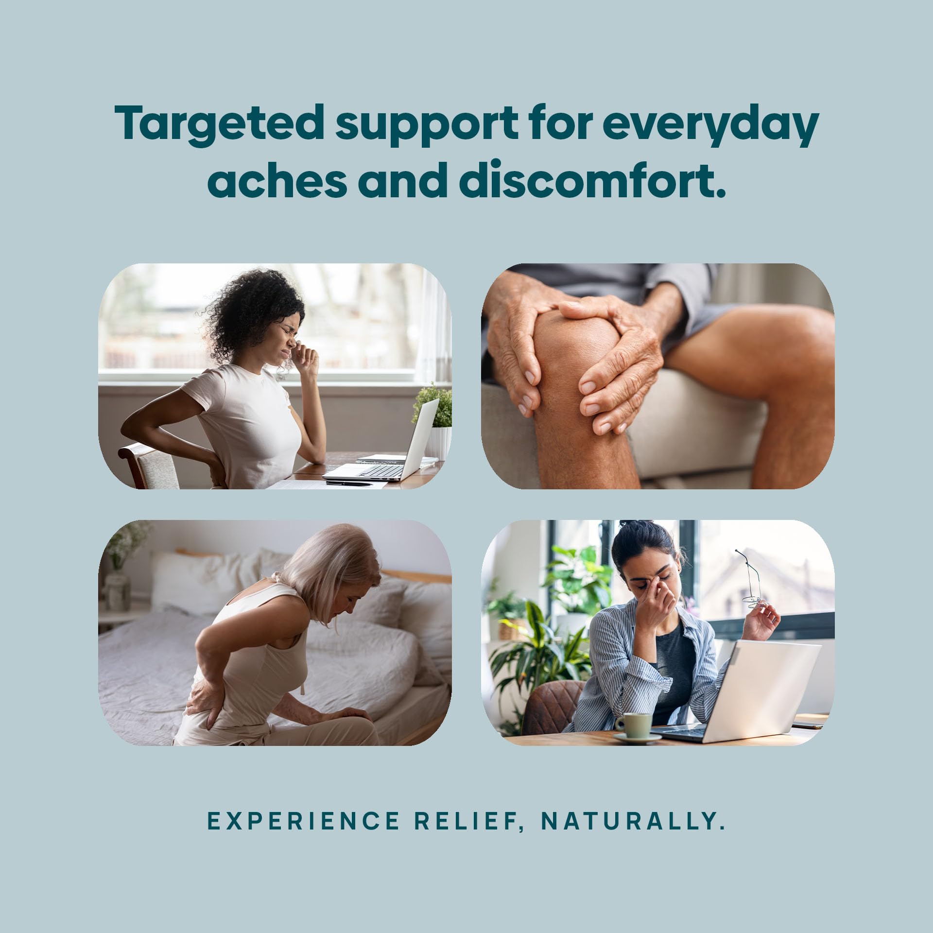 Stay-Well Naturals frasco en mesa junto a accesorios para un uso cotidiano práctico