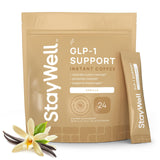 Stay-Well Naturals envase frontal mostrando la marca y beneficio funcional
