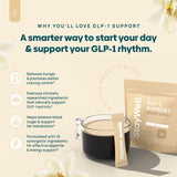 Vaso preparado de Slim Coffee GLP-1 Stay-Well Naturals listo para beber