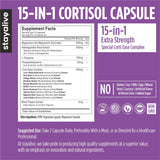 STAYALIVE caja y etiqueta legible que destaca ingredientes 15-en-1