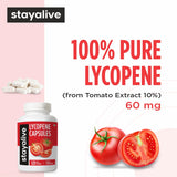 STAYALIVE polvo de extracto de tomate en cuchara mostrando origen natural