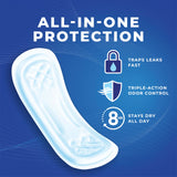 Stayfree textura de superficie suave para confort prolongado