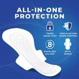 Stayfree textura superior suave que aporta confort y secado