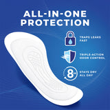 Stayfree textura de la toalla cercana, suave y absorbente para confort