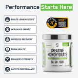 SteelFit Creapure polvo textura cercana sin olor para mezcla fácil