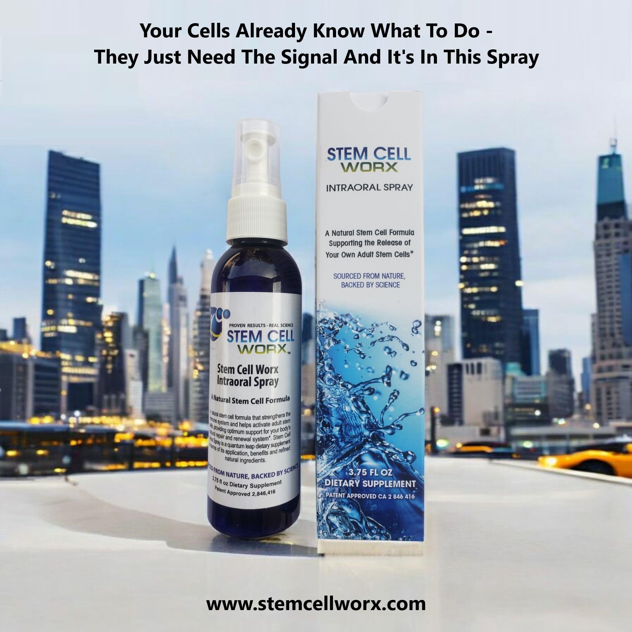 Stem Cell Worx ingredientes naturales, vainilla real y pureza notable