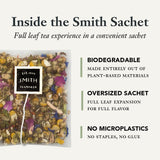 STEVEÑ SMITH TEAMAKER mano sujetando sachet compostable, comodidad para viajar