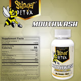 Stinger Detox etiqueta de ingredientes, lista clara de aminoácidos y vitaminas