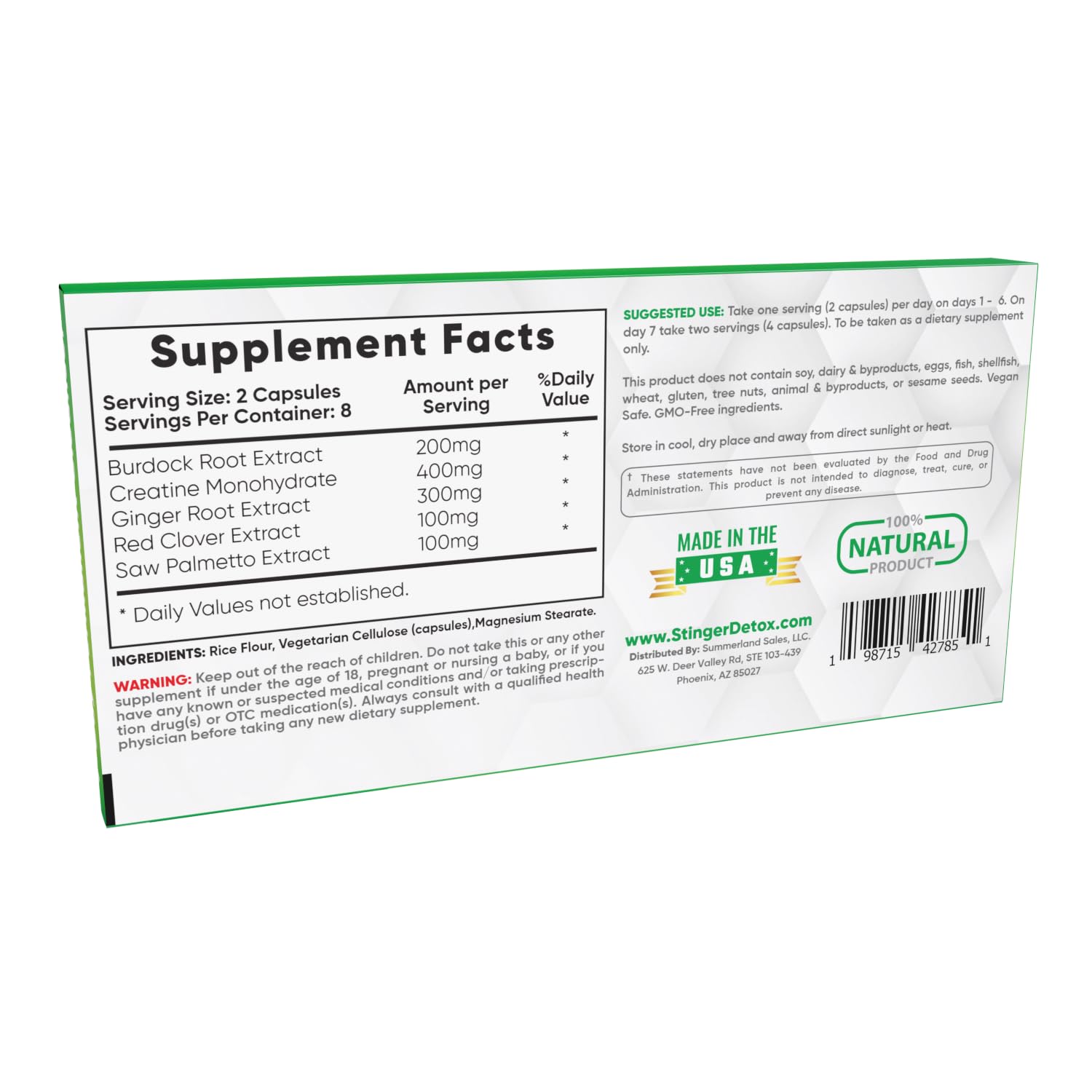 Stinger Detox producto en uso dentro de una rutina diaria saludable