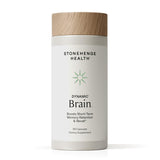 Stonehenge Health Dynamic Brain frasco frontal mostrando diseño y cantidad de cápsulas