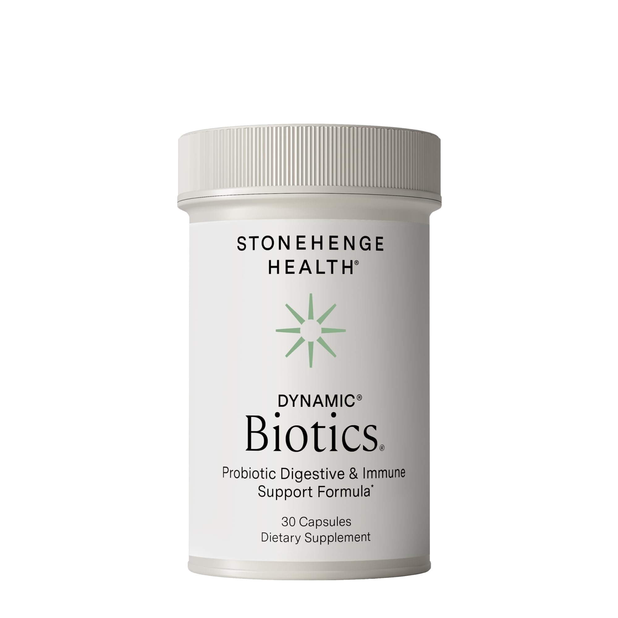 Stonehenge Health frasco delantero mostrando marca y beneficios principales