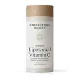 Stonehenge Health frasco frontal mostrando etiqueta y beneficios clave