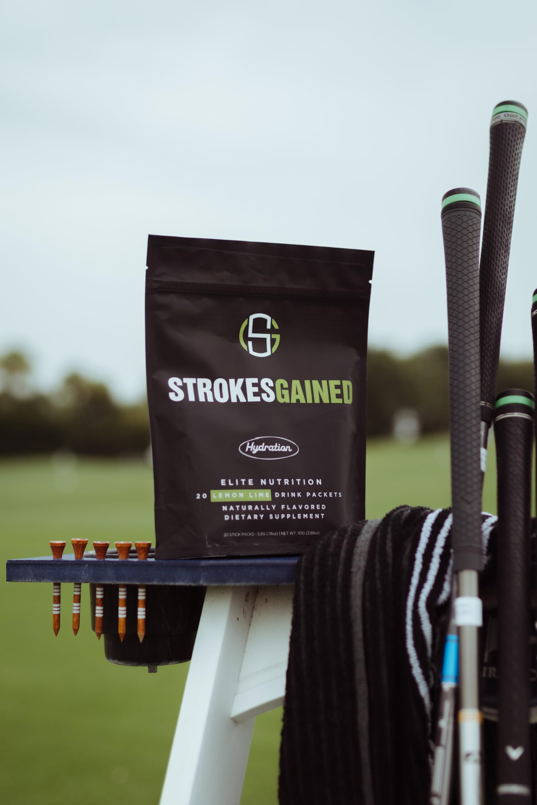 Strokes Gained sobres en bolsa de golf, fácil transporte y acceso durante la ronda