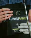 Strokes Gained etiqueta nutricional destacando electrolitos y vitaminas