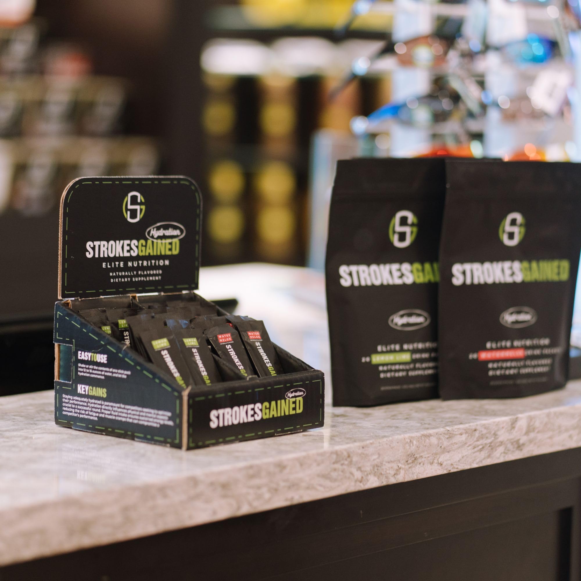 Strokes Gained caja preparada como regalo para golfistas