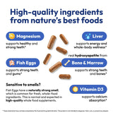 Strong Jaw etiqueta con información nutricional y transparencia de ingredientes