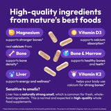Etiqueta Strong Jaw con información de ingredientes para elección informada