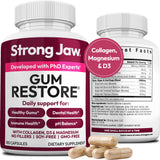 Strong Jaw imagen frontal del producto mostrando el envase y beneficio de apoyo oral