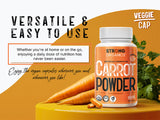 Strong Organics frasco en cocina saludable destacando conveniencia y origen USA