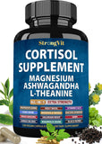 StrongVit envase frontal mostrando fórmula 16-en-1 para control del cortisol