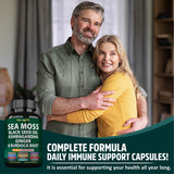 StrongVit polvo de seamoss mostrando textura y origen orgánico