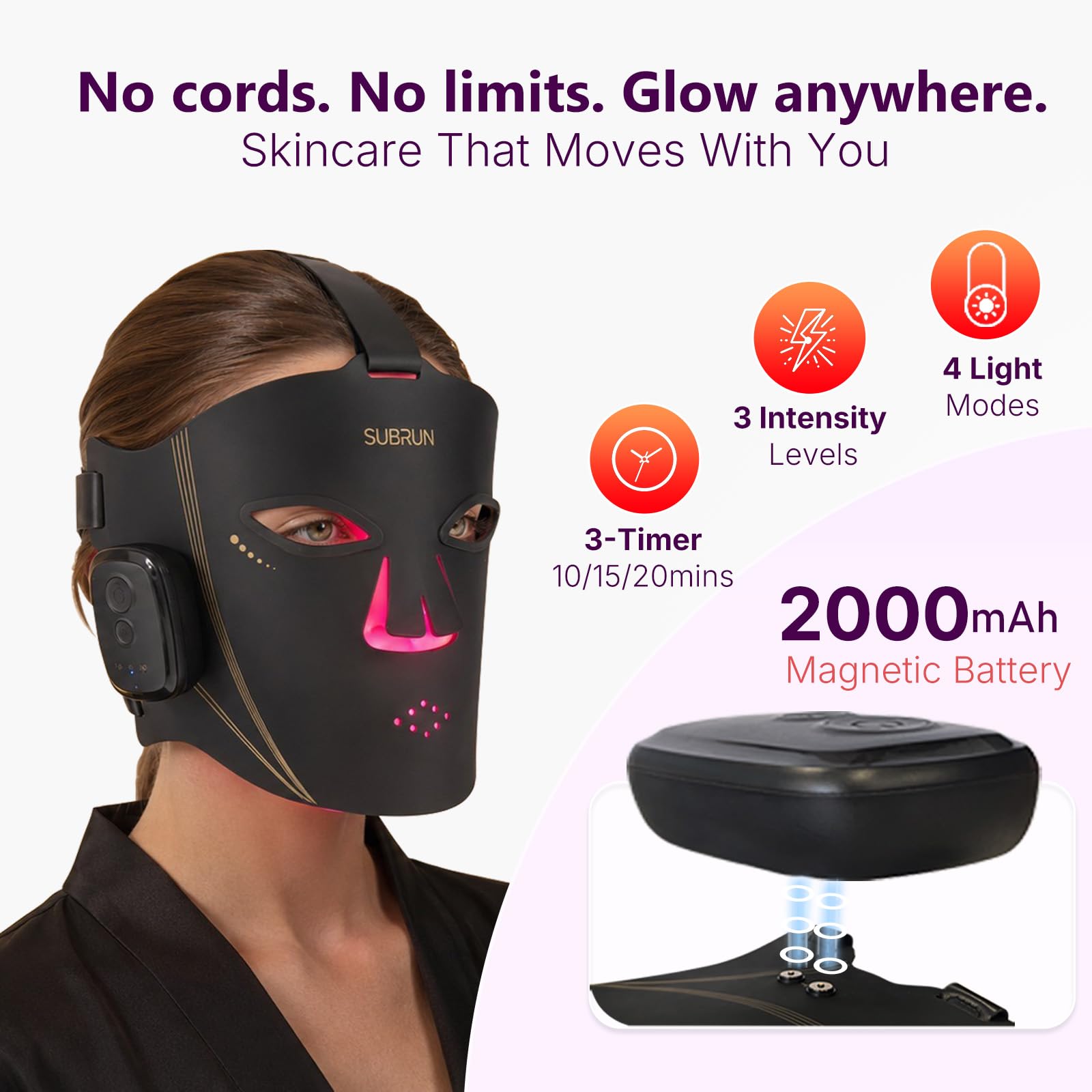 SUBRUN detalle de la silicona ligera que mejora el confort y adaptación facial