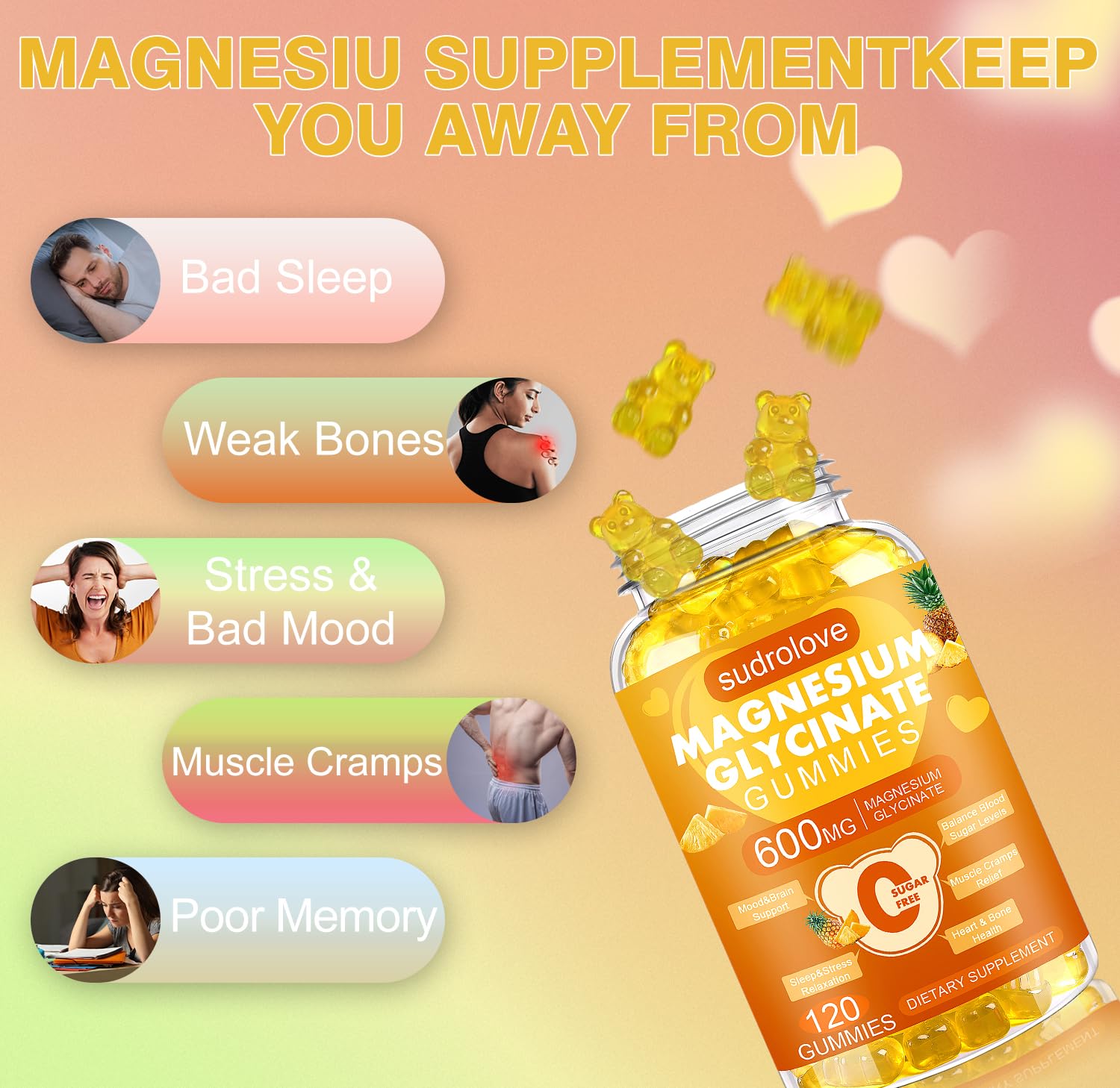 sudrolove gomita en mano lista para tomar, alternativa a pastillas