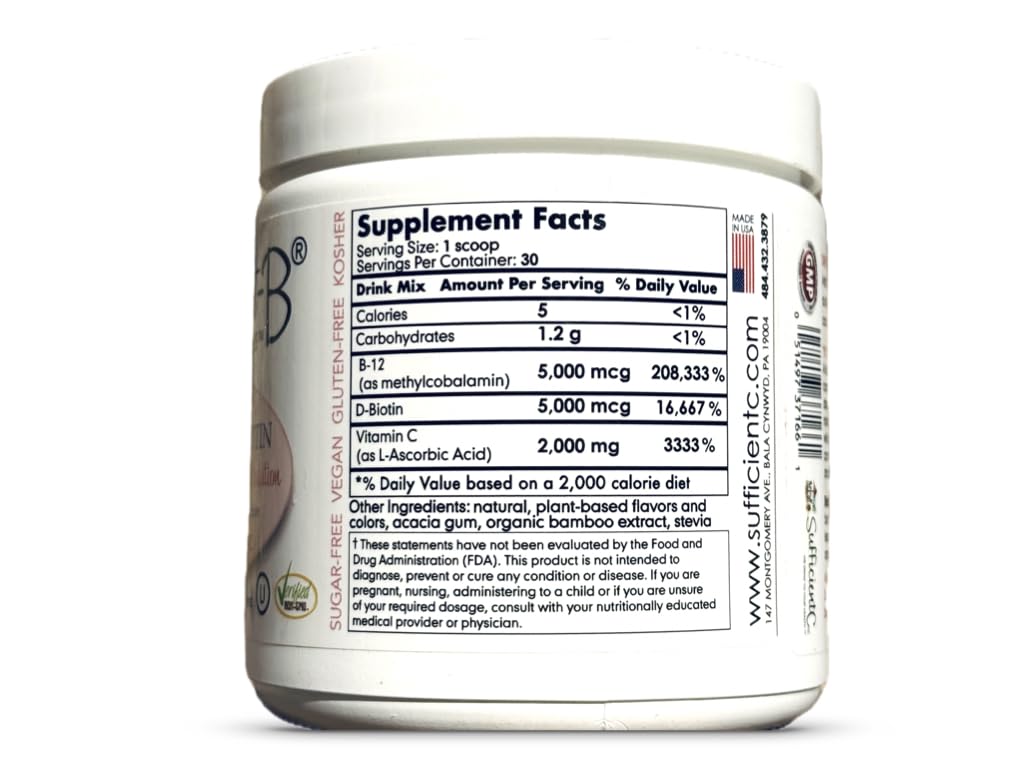 Sufficient-C primer plano del polvo rosa con textura fina y soluble