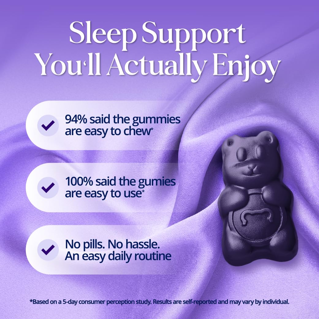 SugarBear Sleep etiqueta nutricional legible con información de melatonina
