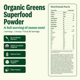 Suja etiqueta de ingredientes detallada, evidencia certificación orgánica y nutrientes