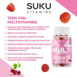 SUKU gomitas en bol con frutas, aspecto sabroso y natural