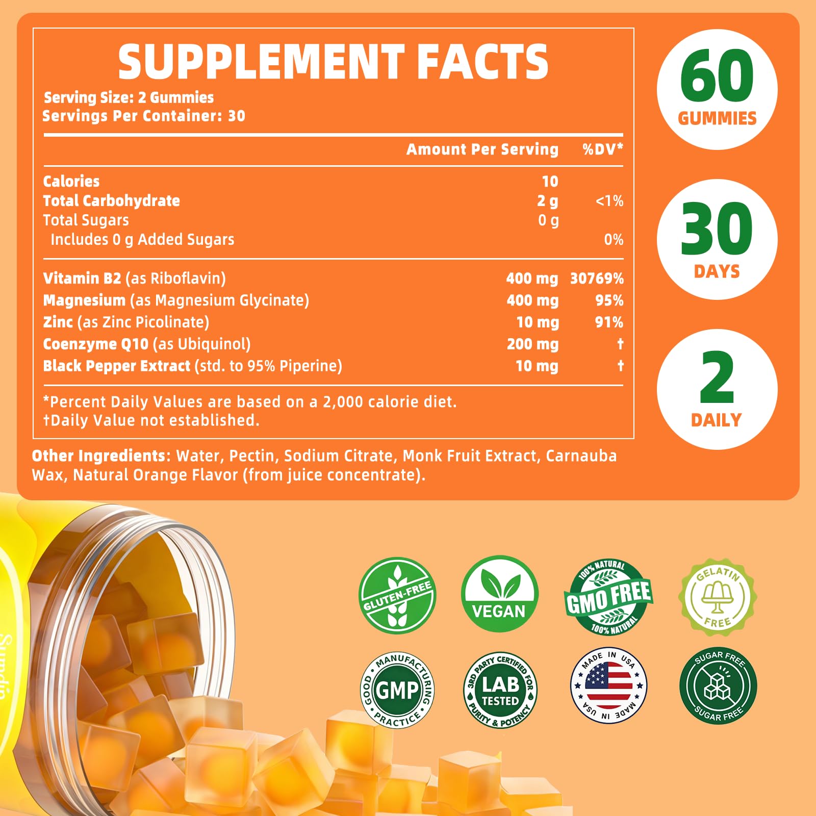 SumDIP etiqueta nutricional visible aclarando ingredientes y transparencia