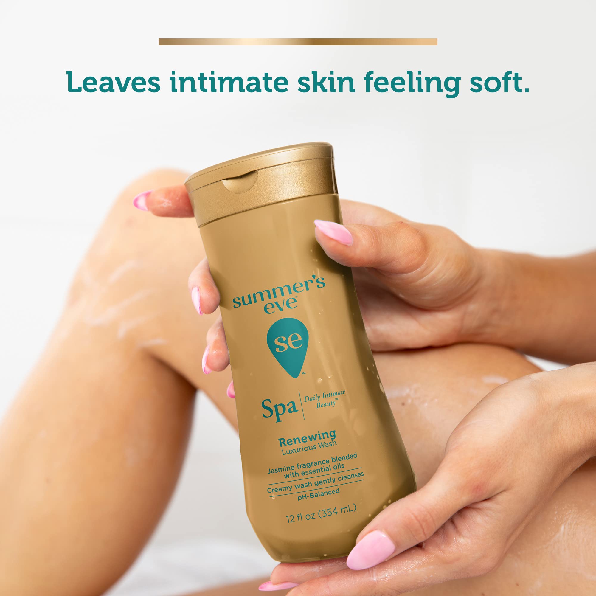 Summer's Eve etiqueta frontal informa ingredientes y pH