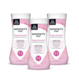 Summer’s Eve envase frontal mostrando diseño y beneficio de limpieza suave