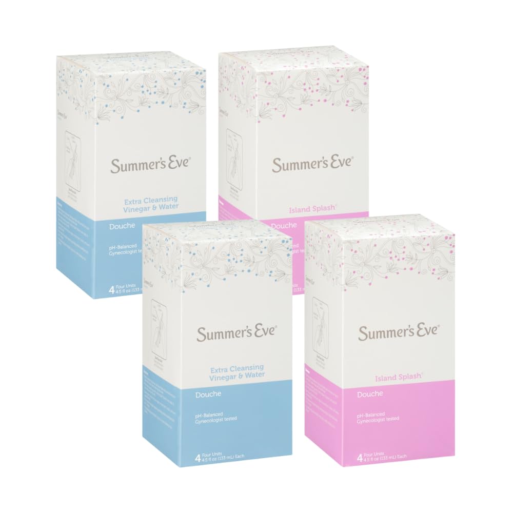 Summer's Eve frontal del pack mostrando variedades y beneficio frescura