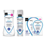 Summer's Eve vista frontal del pack que muestra wash, wipes y spray para frescura