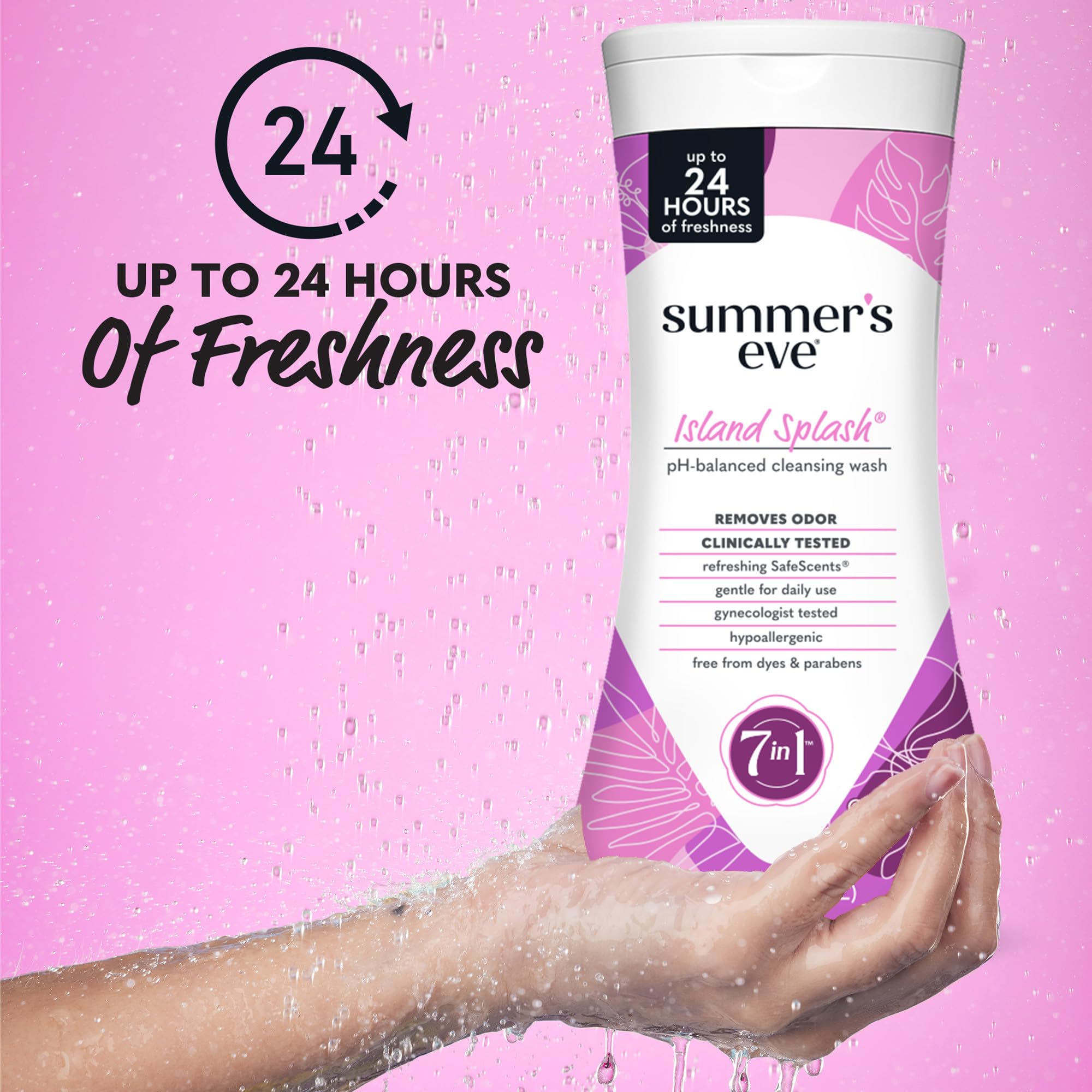 Summer's Eve textura del gel mostrando consistencia suave y cremosa