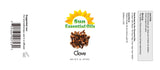 Sun Essential Oils gota de aceite clavo textura y pureza visible para mezcla