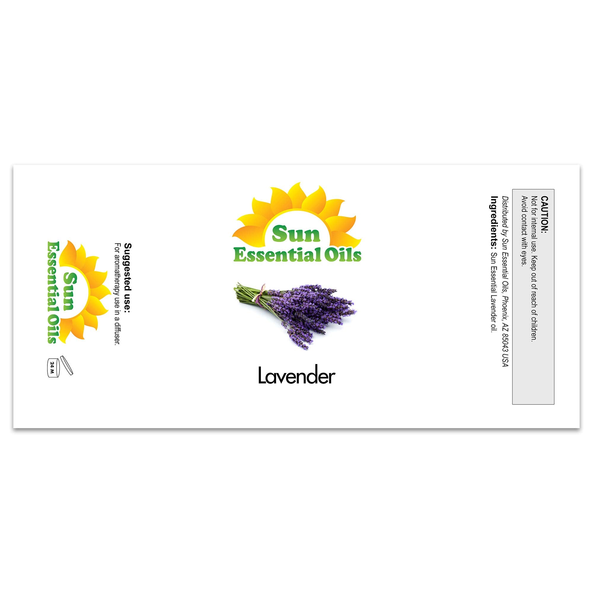 Sun Essential Oils gota de aceite de lavanda mostrando textura y pureza
