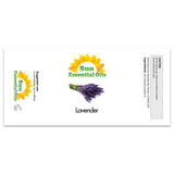 Sun Essential Oils gota de aceite de lavanda mostrando textura y pureza