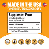 Sun Nutraceuticals creatina disuelta en vaso, mezcla rápida y sin grumos
