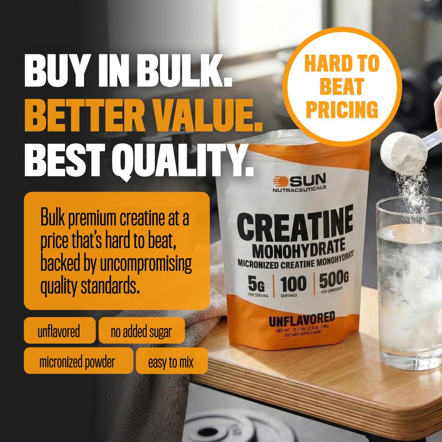 Sun Nutraceuticals etiqueta con código QR para ver análisis de laboratorio