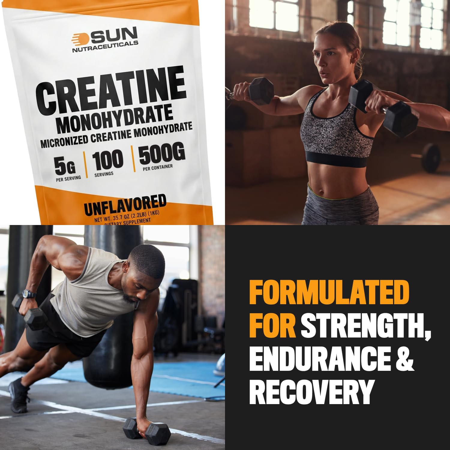 Sun Nutraceuticals uso en gimnasio durante entrenamiento, conveniente en rutina