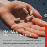 Sunergetic cápsulas dispuestas en mesa sugiriendo uso cotidiano