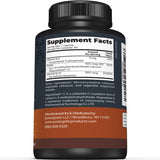 Sunergetic etiqueta con ingredientes activos y concentración clara