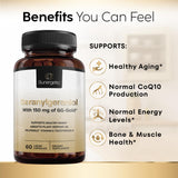 Sunergetic etiqueta con lista de ingredientes y beneficios claros