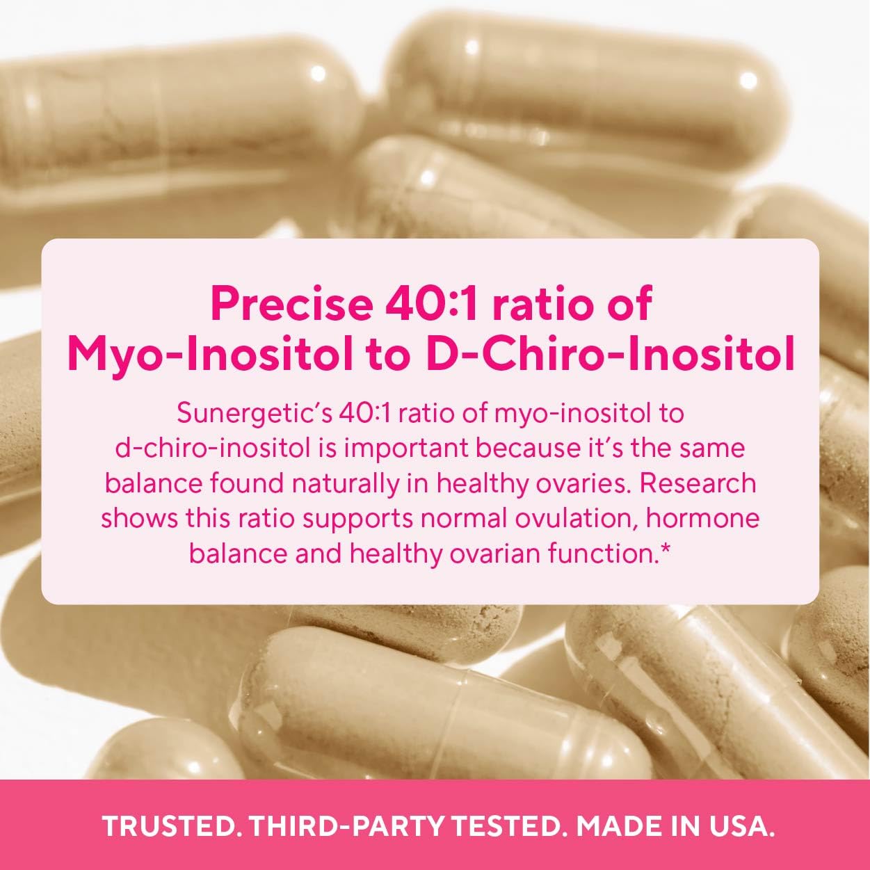Sunergetic polvo de inositol en detalle, su beneficio nutritivo