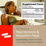Sunergetic etiqueta nutricional señalando concentración de 500 mg por cápsula