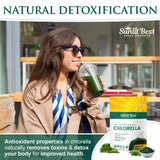 Sunlit Best polvo con ingredientes naturales alrededor sugeridos