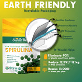 Sunlit Best spirulina en mesa de desayuno saludable como complemento diario
